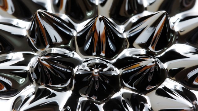 Ferrofluid close-up