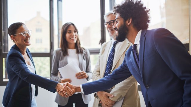 People shaking hands