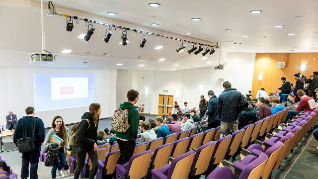 Students in lecture theatre