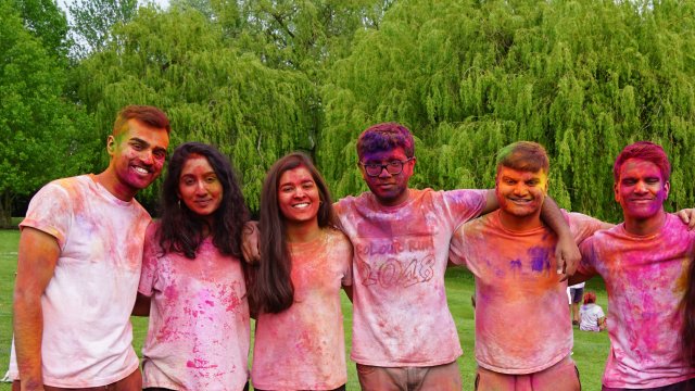 Holi Festival students