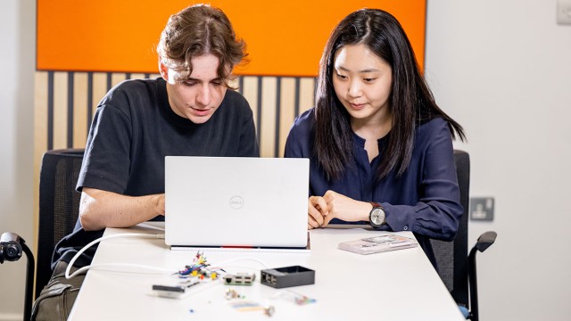 Students in computer lab