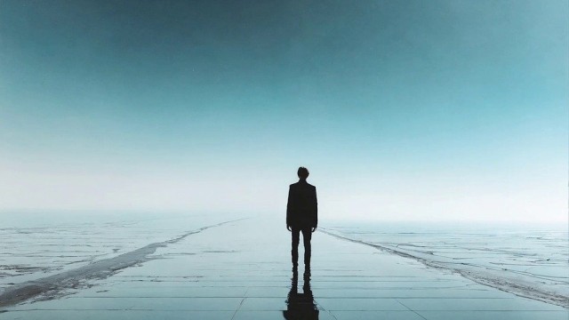 man on horizon