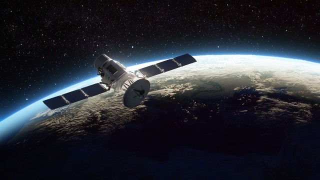 Satellite in space