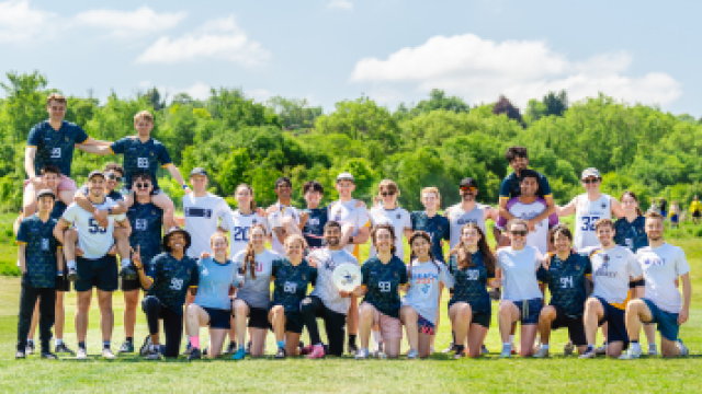 A photograph of the student and alumni GradSport Teams in 2025