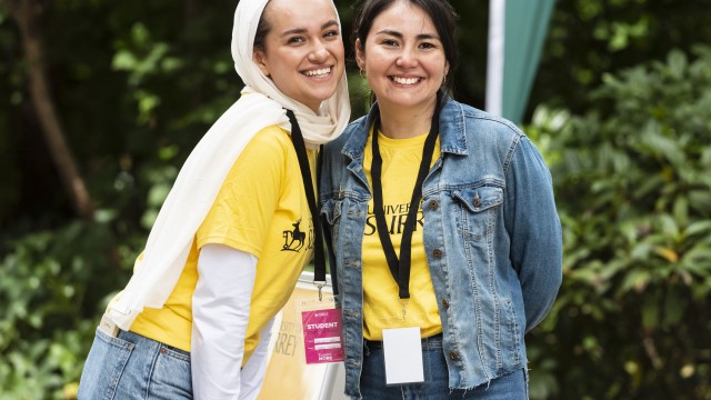 Open day students