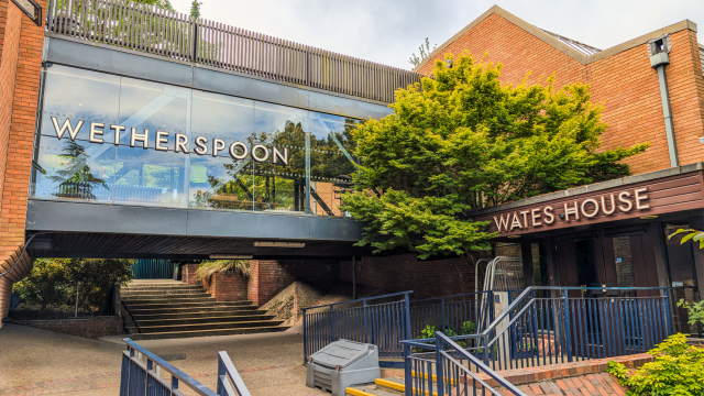 The Wetherspoon and Wates House external signage