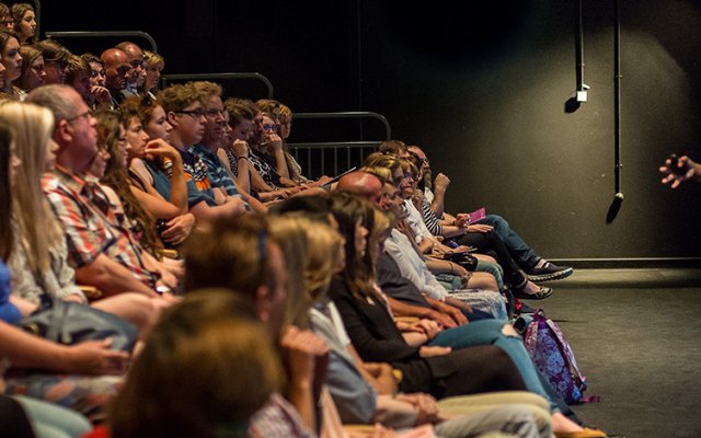 speaker talking to an audience