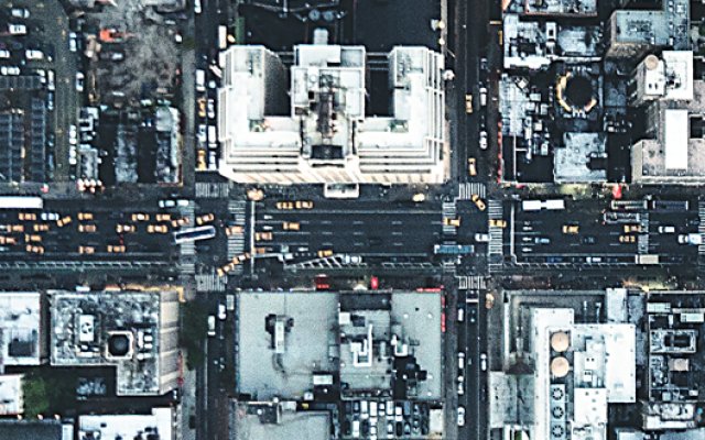 Aerial view of a city