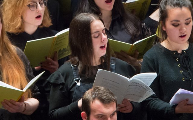 Choir singing