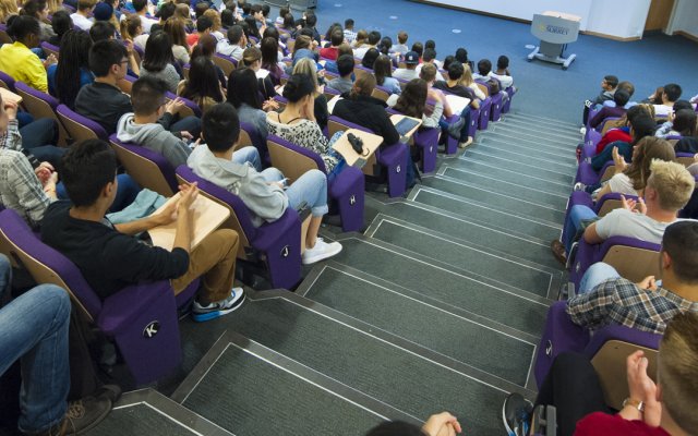 People sat in a seminar