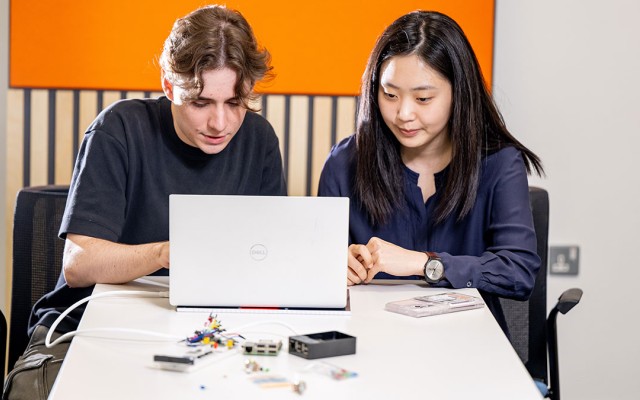 Students in computer lab
