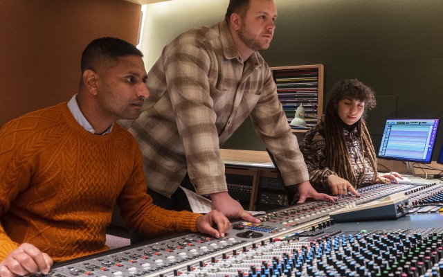 Students in a studio