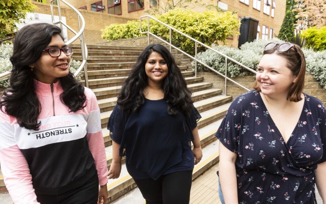 Students on campus