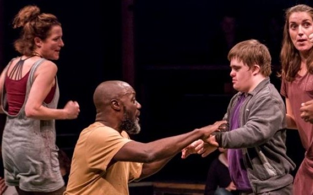 Image showing four people performing in a Shakespeare play