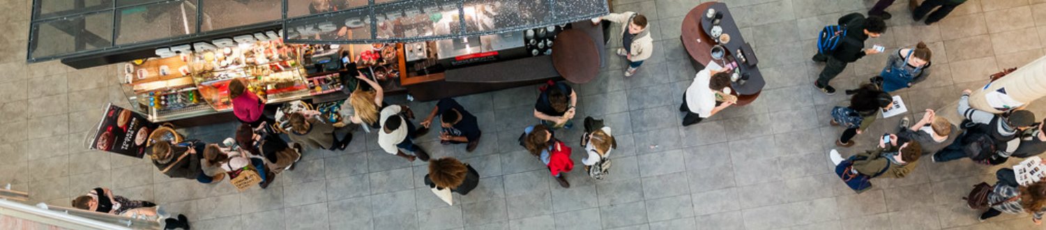 Birds eye view of GSA Starbucks