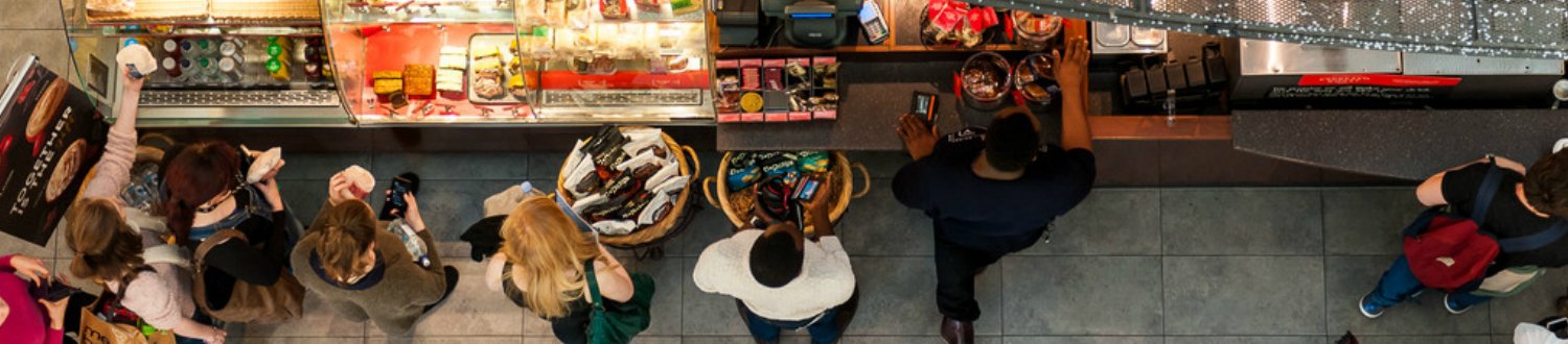 Birds eye view of GSA Starbucks