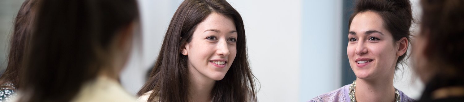 Female student smiling