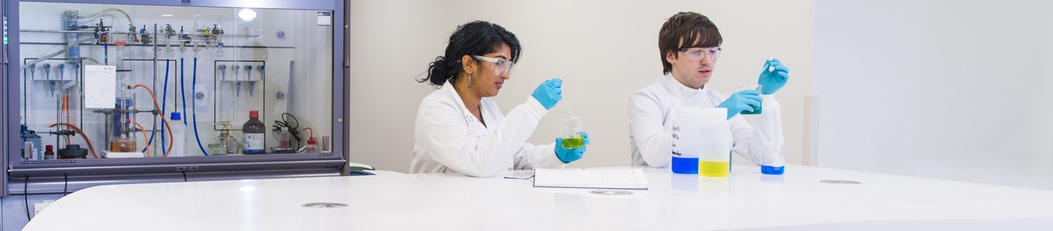 Chemistry students in the lab