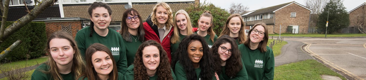 A group of University representatives in the local Guildford community