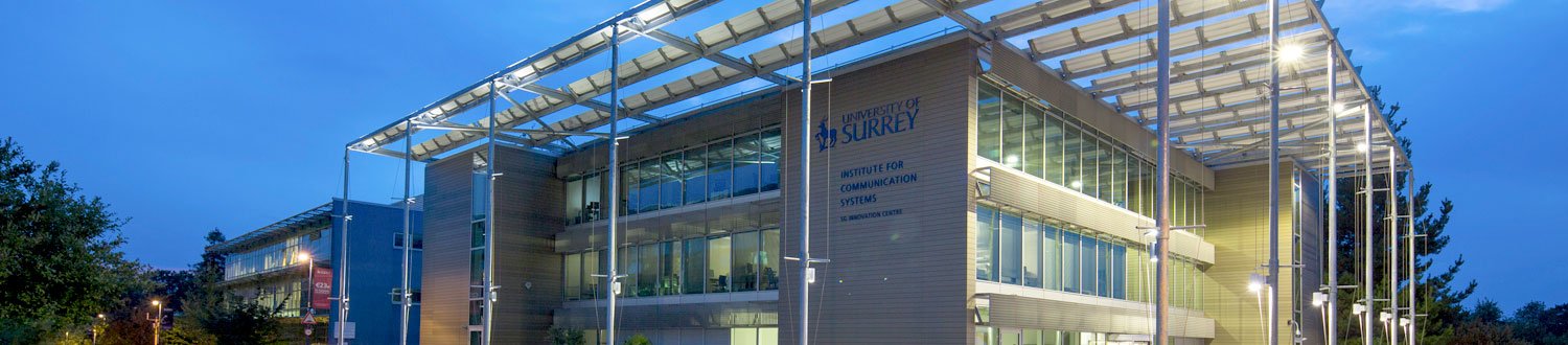 The 5G Innovation Centre building at night