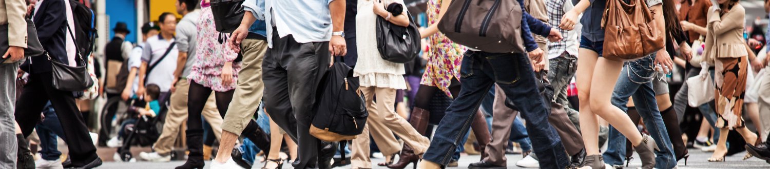 People walking.
