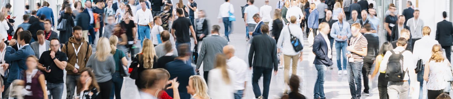 A snapshot of a crowd of people walking