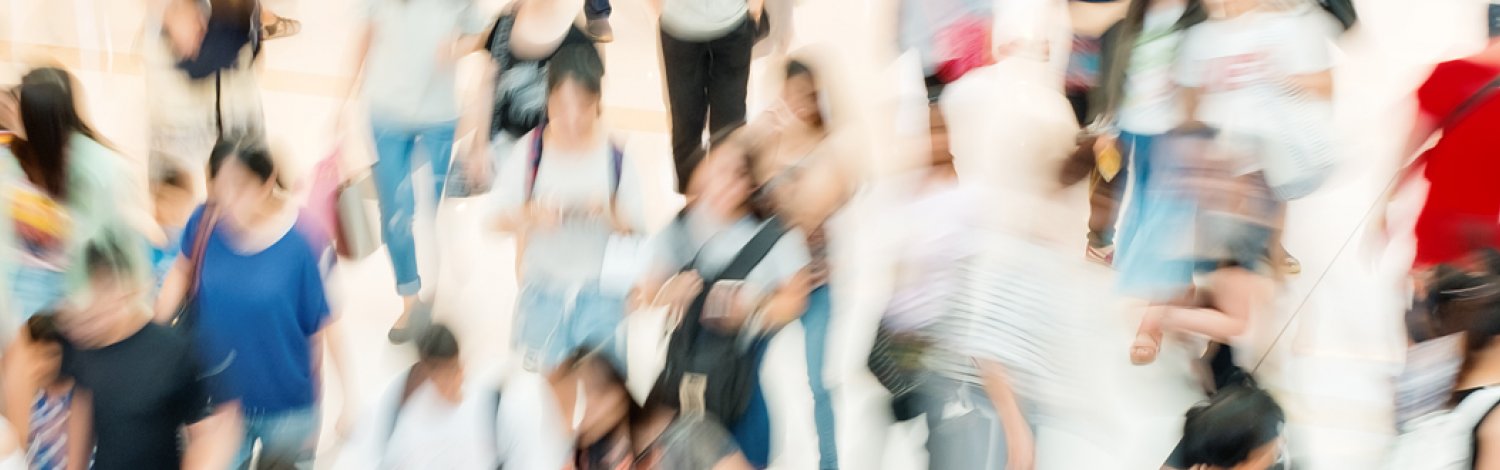 Crowds of people