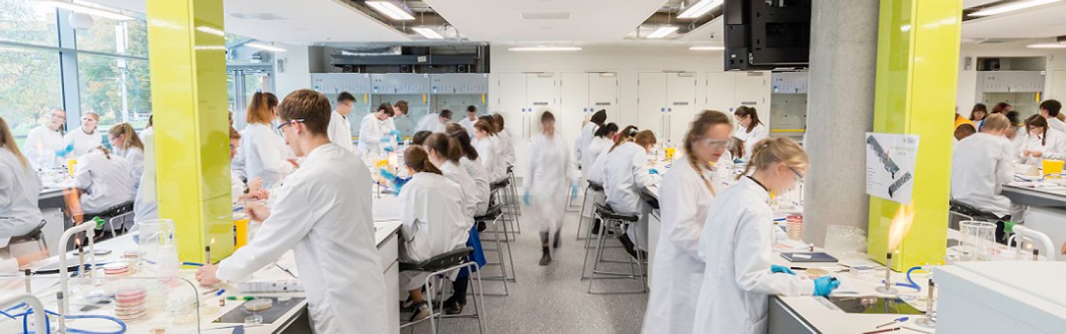 Students in the Innovation for Health laboratory 