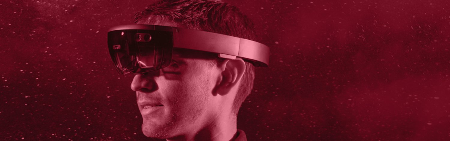 A man with VR headset