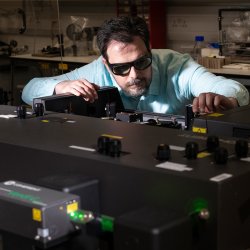 Man using ATI equipment