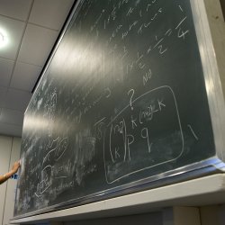 Chalkboard in the Department of Mathematics