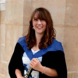 female midwifery student graduating