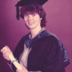 Marianne Wallis at graduation 