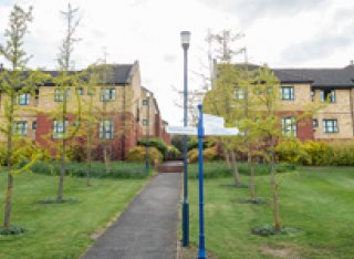 University accommodation buildings