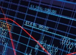 Online stocks and shares graph