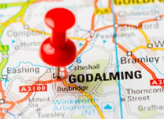Map of Godalming