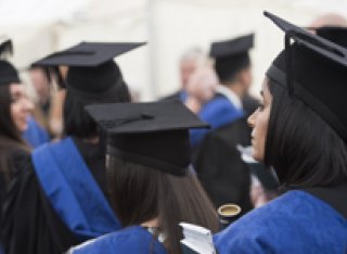 Graduands in gowns