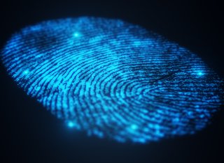 Finger print under UV light