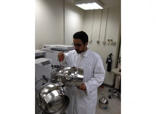 Man in lab