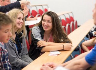 Students in a classroom