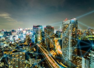 Visualisation of a 5g network in a city