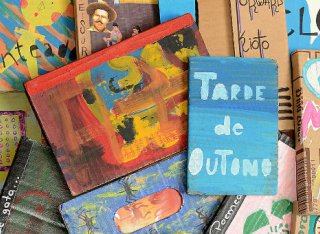 Cardboard book covers from Brazil