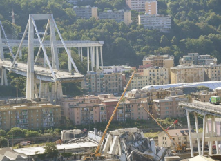 Morandi bridge in Genoa