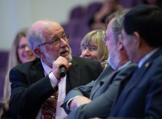 Audience asking questions
