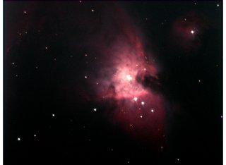 Orion through a telescope