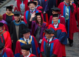 Graduation ceremony procession