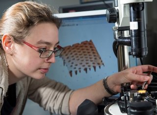 Woman in lab