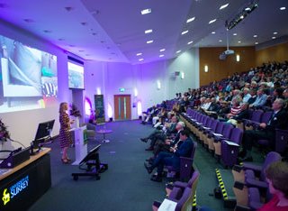 Yoanna Yarrow speaking during her lecture