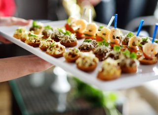 Tray of canapes