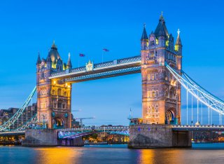 Tower bridge at night